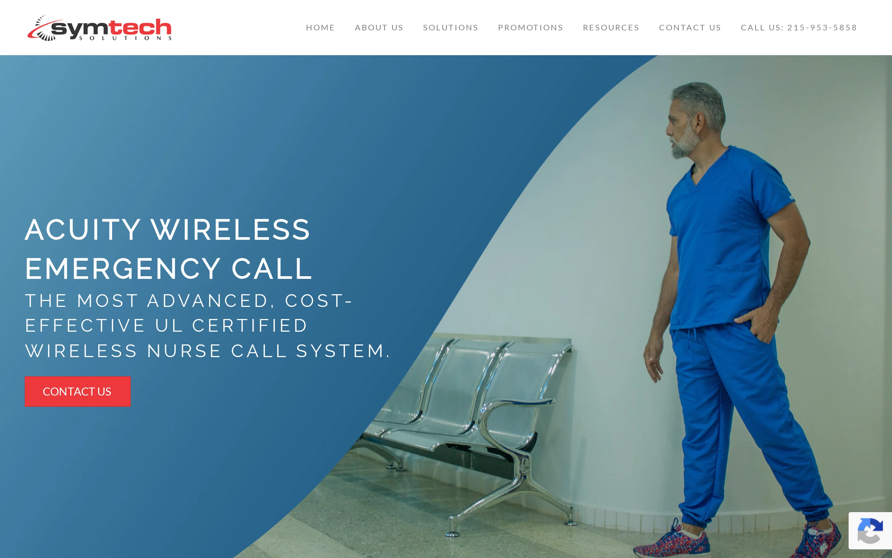null Symtech Solutions wireless emergency call system with RTLS and digital whiteboard integration