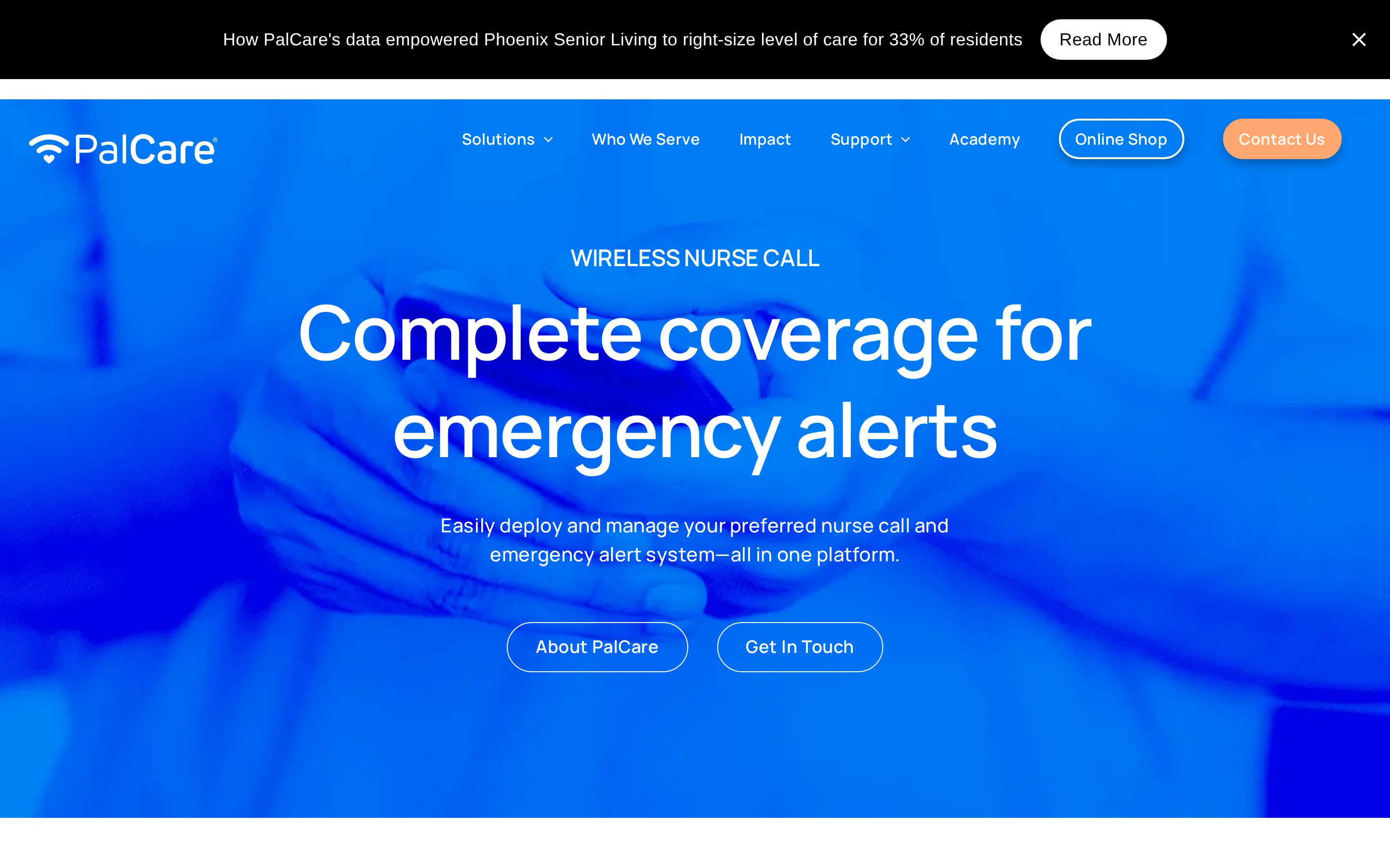 null PalCare cloud-based wireless nurse call and emergency alert system