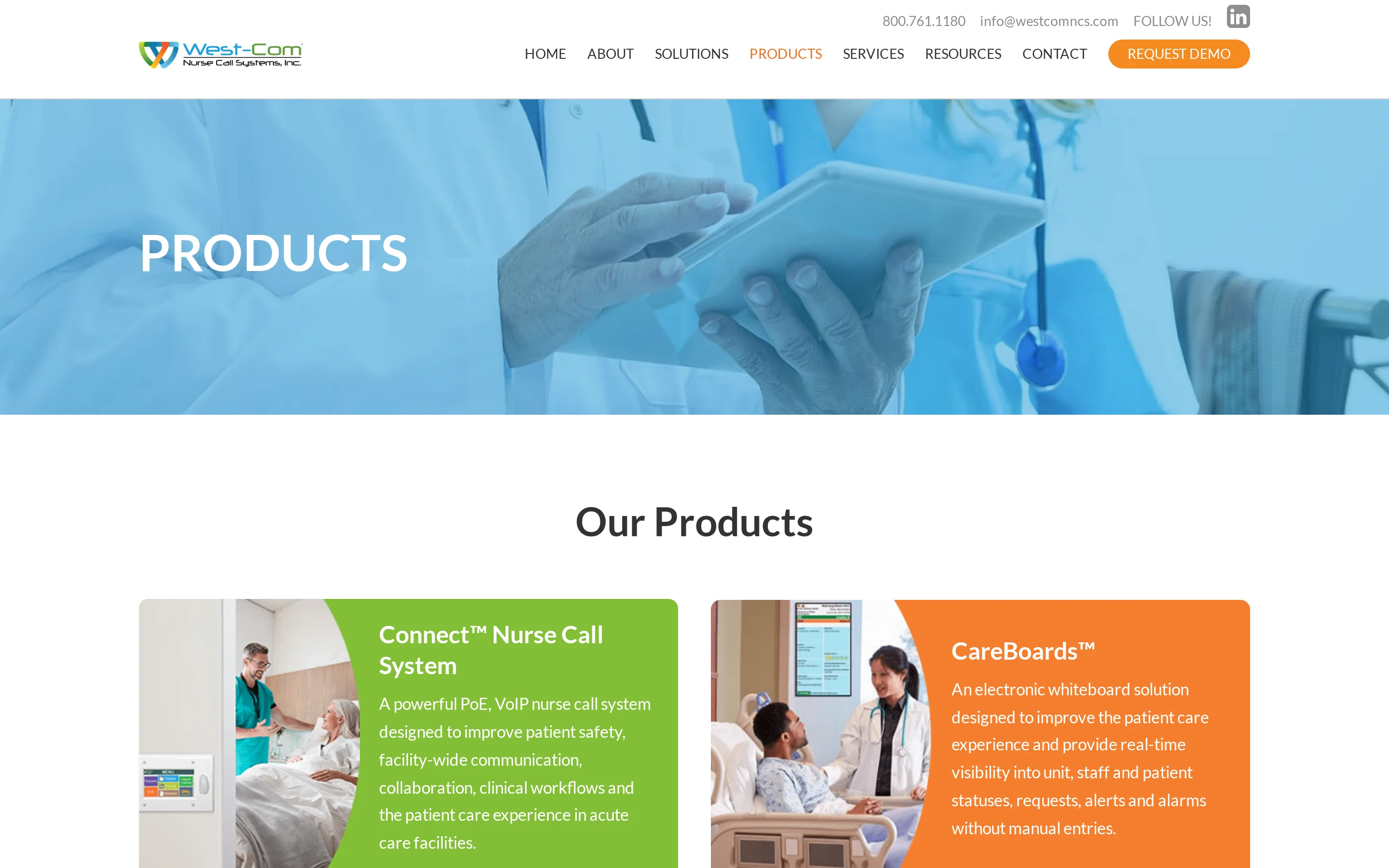 null Westcom NCS hybrid nurse call system for skilled nursing settings