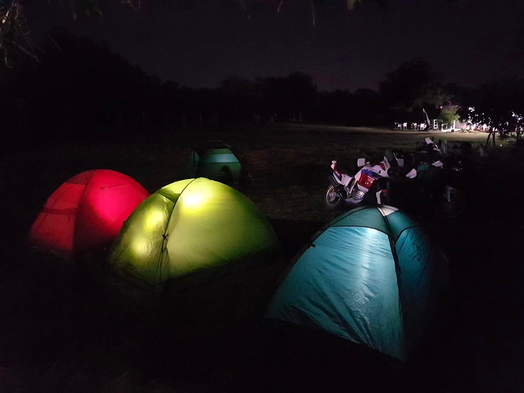 Our tents ready for the night