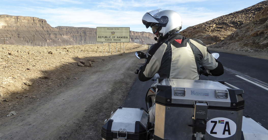 Cape-Namibia Route. Travelling by bike alongside sea, sand and wild nature