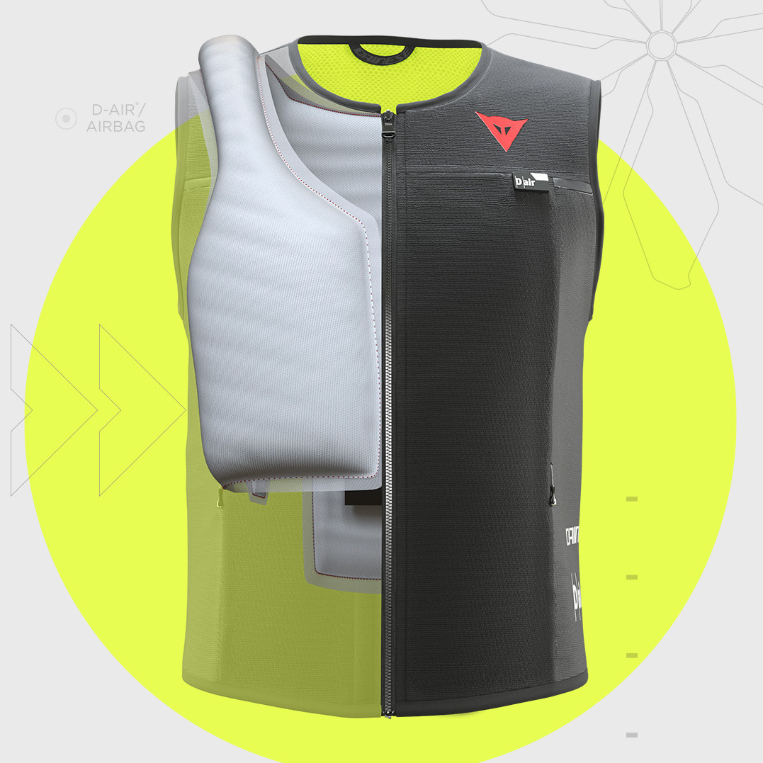 The integration of D-air® Racing with a road garment