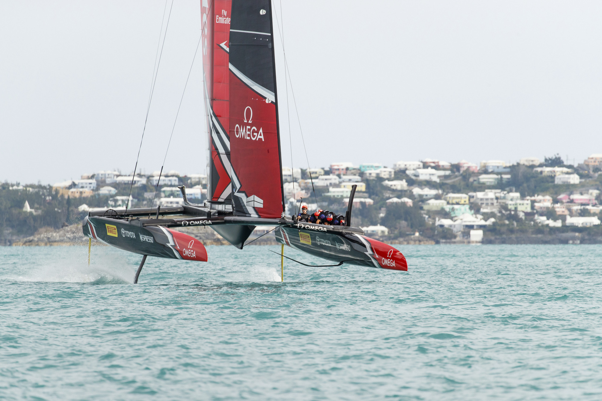 Emirates Team New Zealand's yacht in 2017, winner of the 35th America's Cup