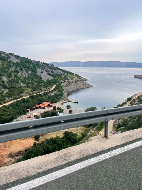 The descent to Senj at the end of the day