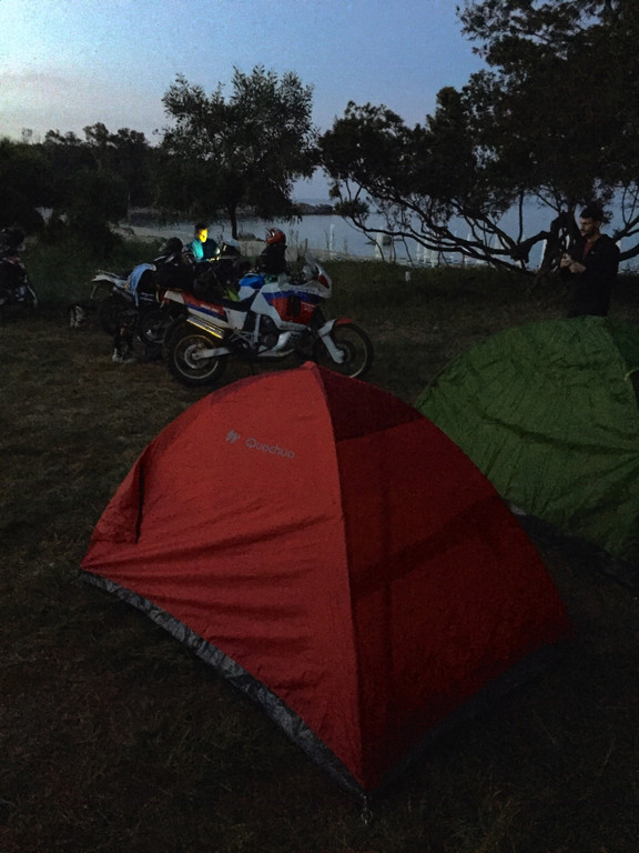 Our tents ready for the night