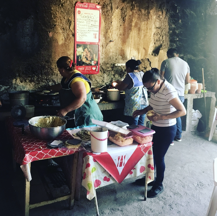 Tortilla breakfast in Matehuala, Mexico