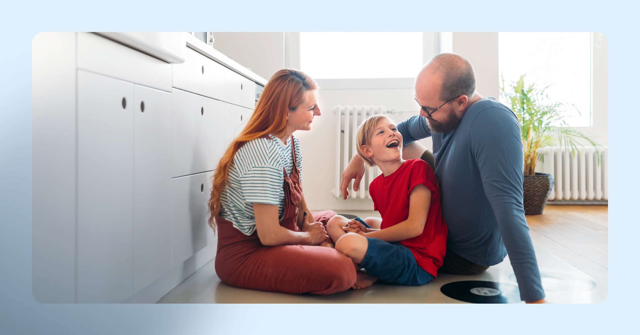 a family demonstrating a safe environment to help build secure attachment