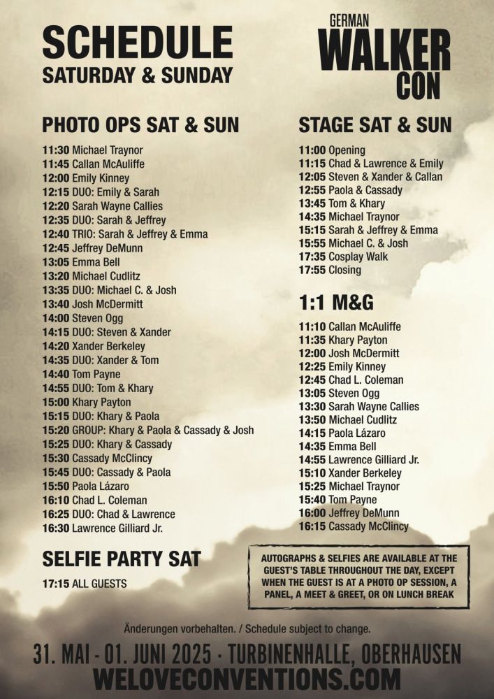 German Walker Con The Walking DeadConvention mit 16 Stars der