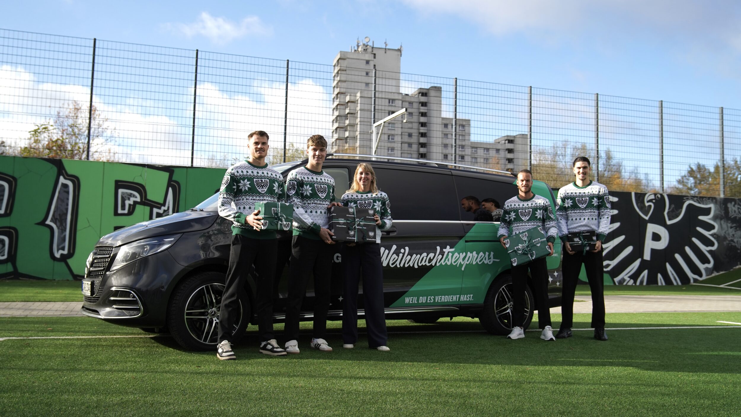 Fiege-Weihnachtsexpress rollt wieder durch das Münsterland