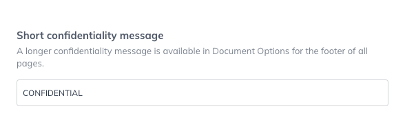 Image: short confidentiality message