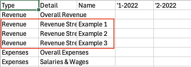 Image: Example CSV Fields