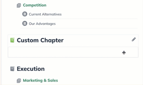 Image: renaming a chapter or section