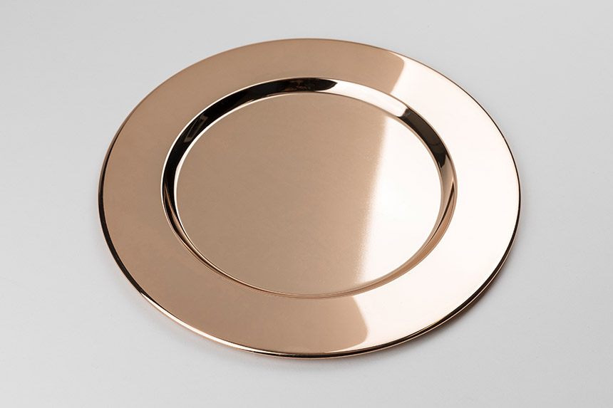 Copper Metal Charger Rentals Well Dressed Tables