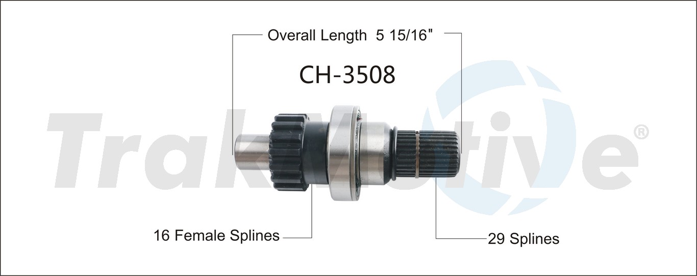 CV Intermediate Shaft TrakMotive CH-3508