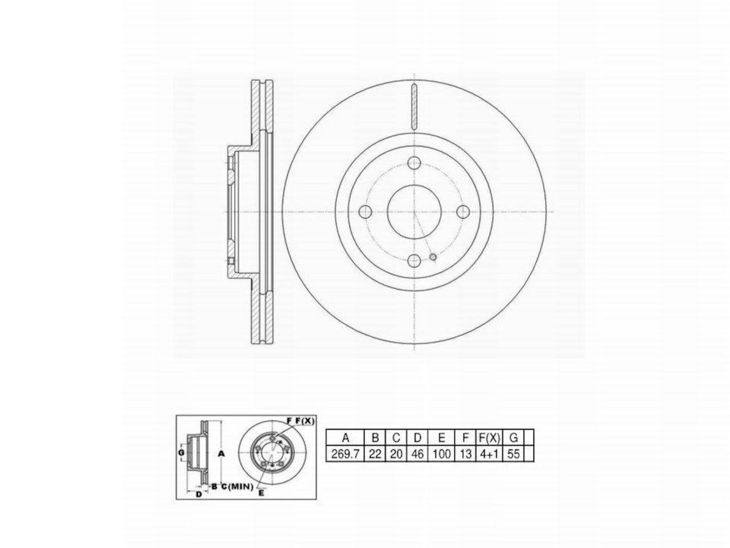 Disc Brake Rotor Perfect Stop PS900424HC