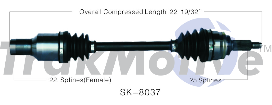 CV Axle Shaft TrakMotive SK-8037