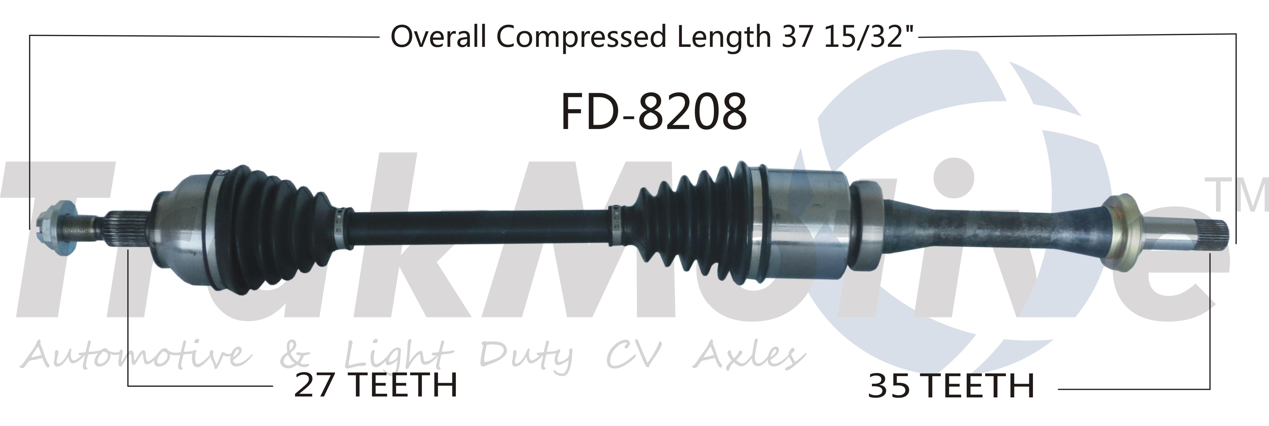 CV Axle Shaft TrakMotive FD-8208