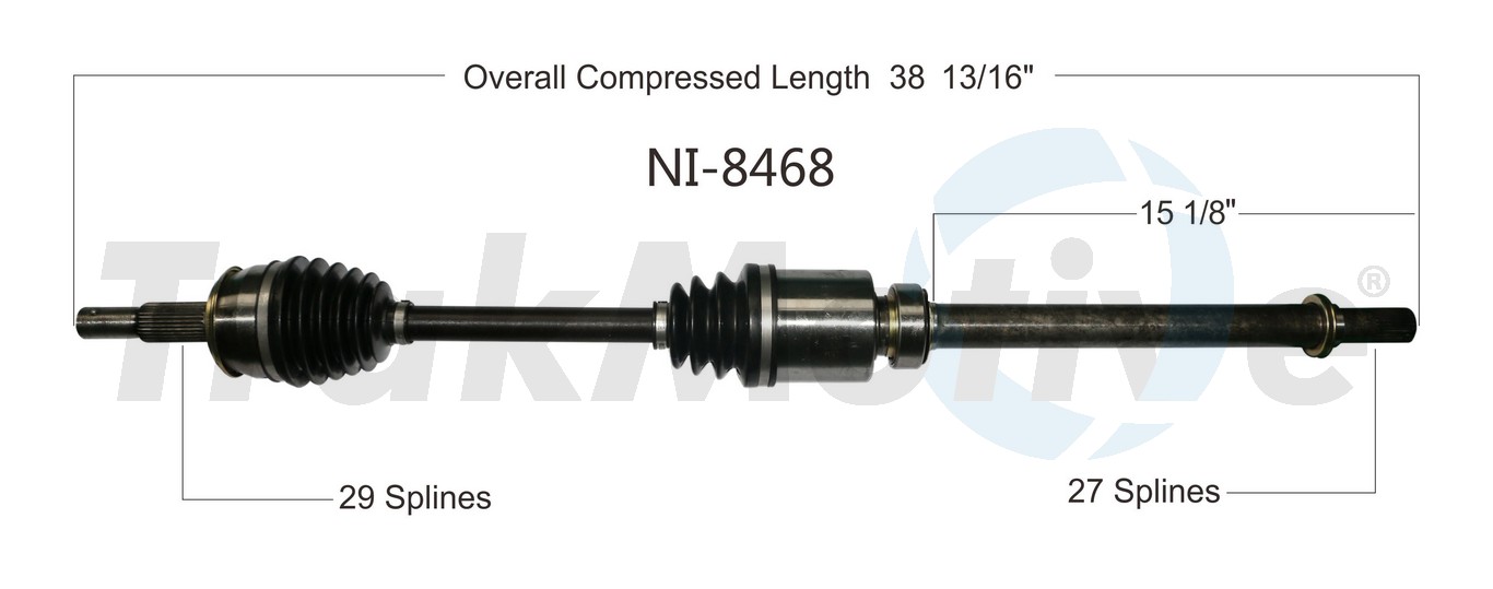 CV Axle Shaft TrakMotive NI-8468