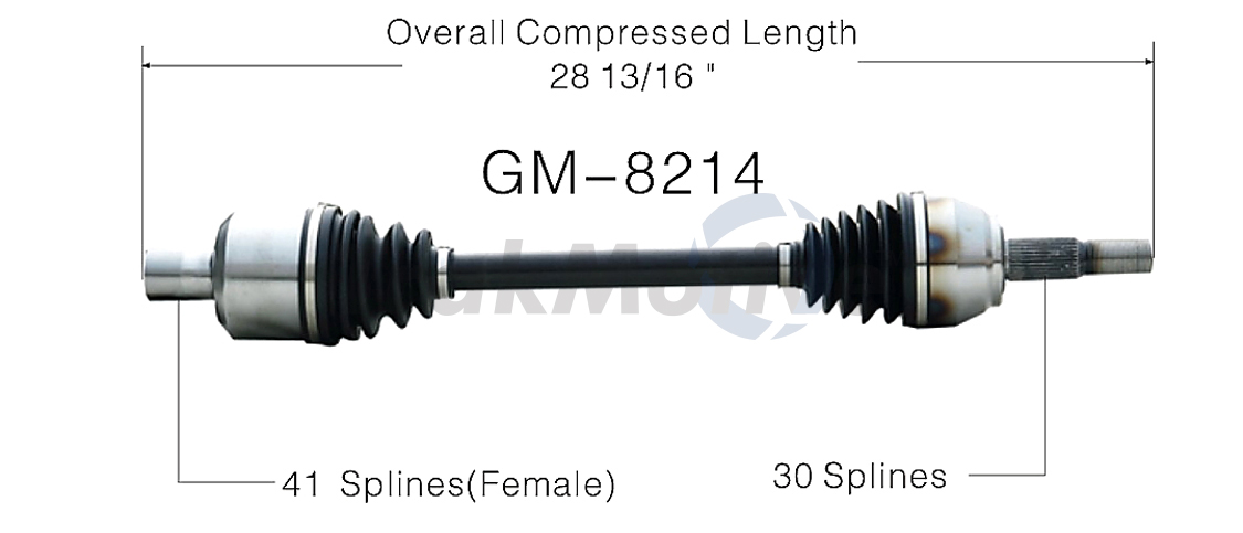 CV Axle Shaft TrakMotive GM-8214