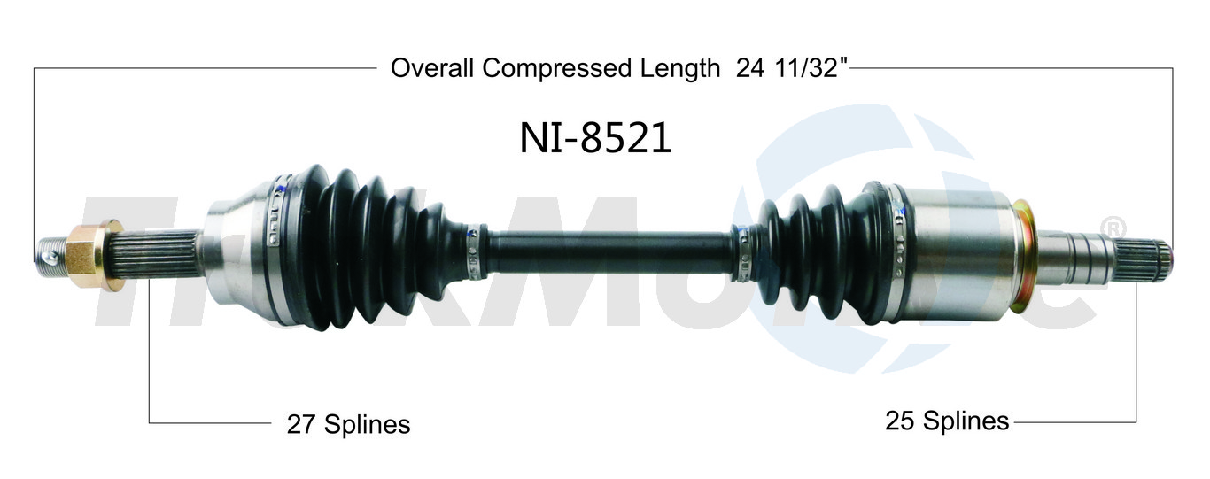 CV Axle Shaft TrakMotive NI-8521
