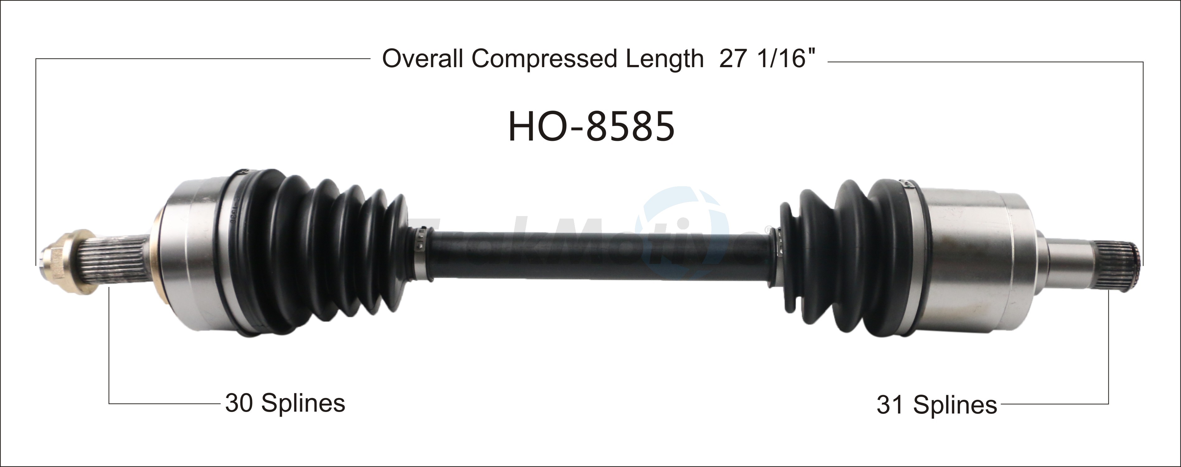 CV Axle Shaft TrakMotive HO-8585