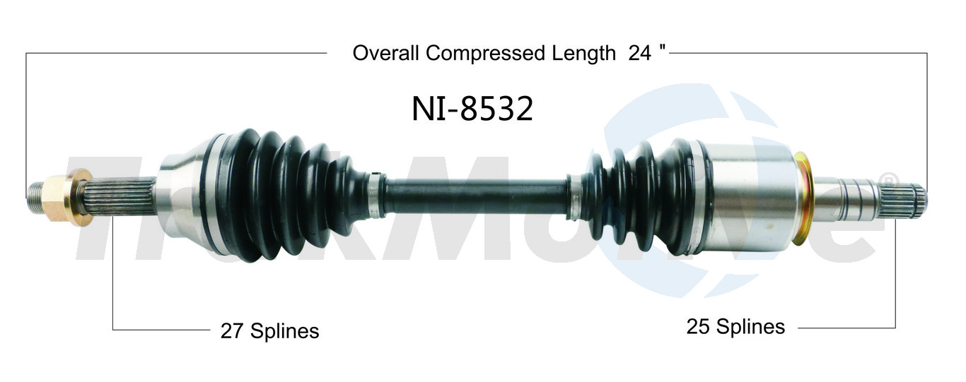 CV Axle Shaft TrakMotive NI-8532