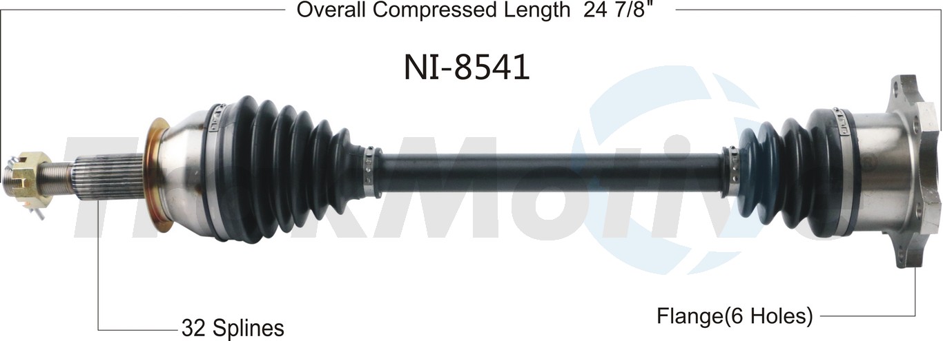 CV Axle Shaft TrakMotive NI-8541