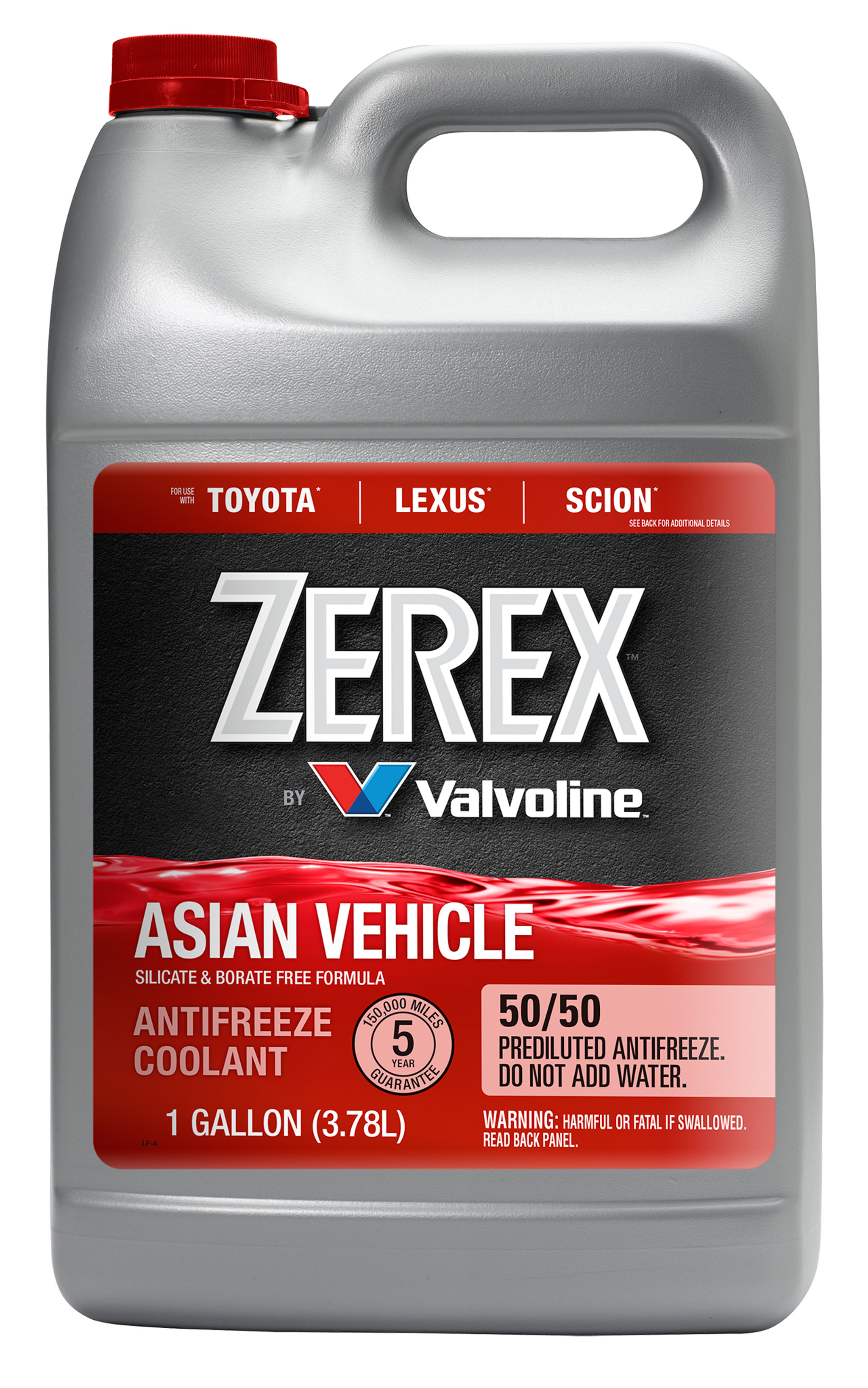 Zerex | Asian vehicle red antifreeze/coolant ready-to-use 1 ga