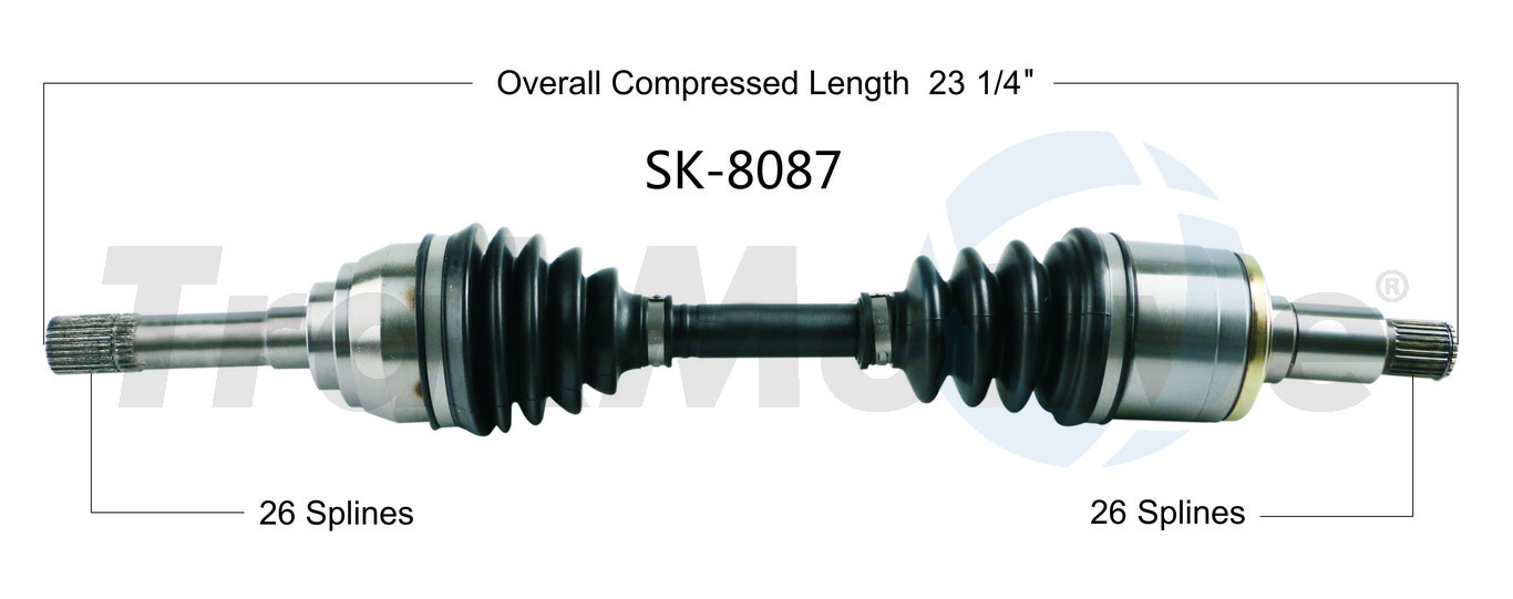 CV Axle Shaft TrakMotive SK-8087