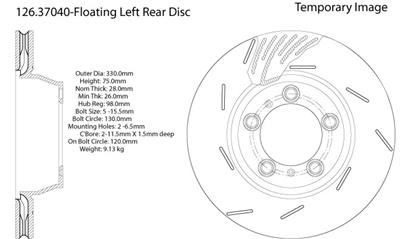 Disc Brake Rotor Centric Parts 126.37040