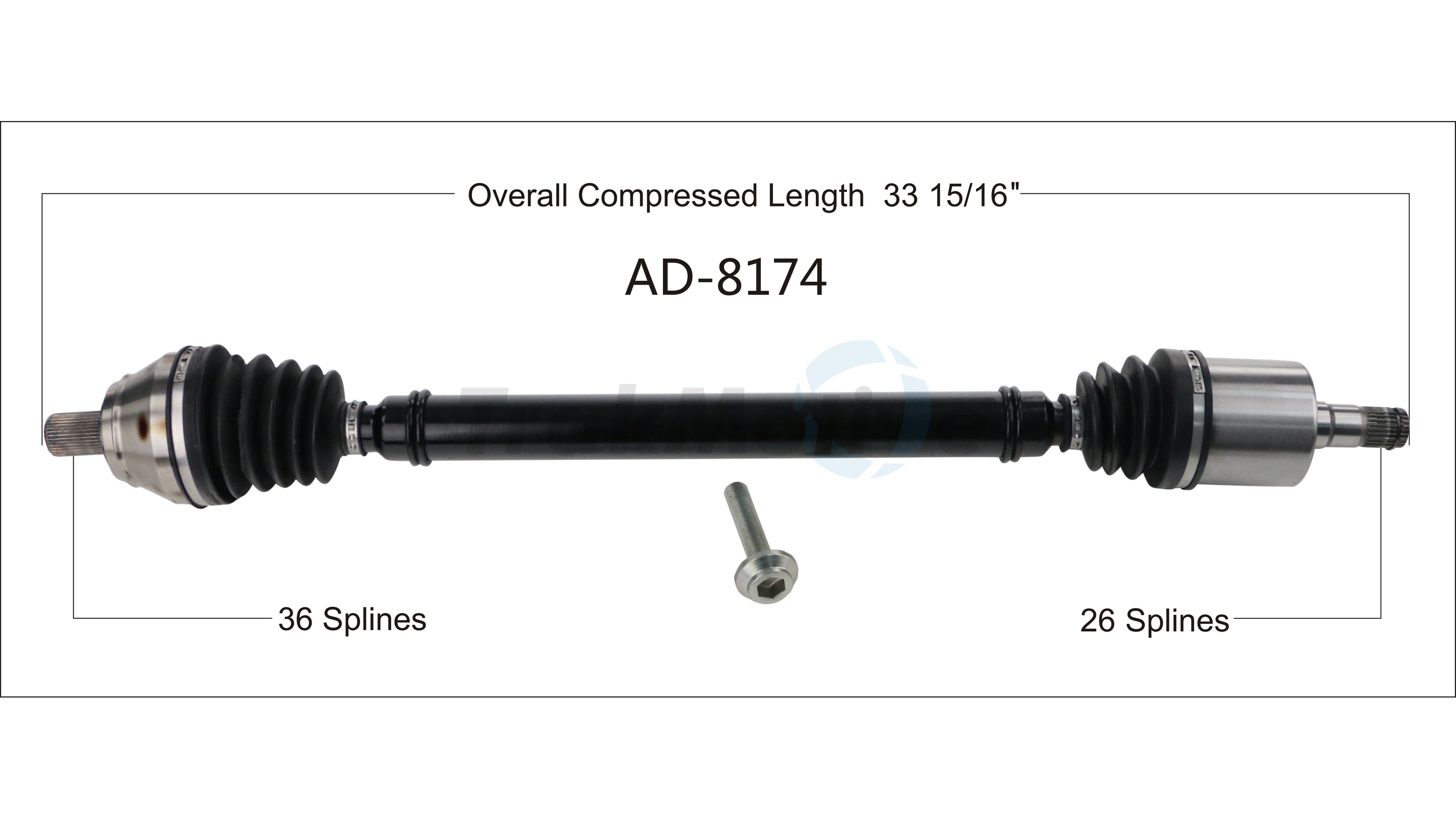 CV Axle Shaft TrakMotive AD-8174