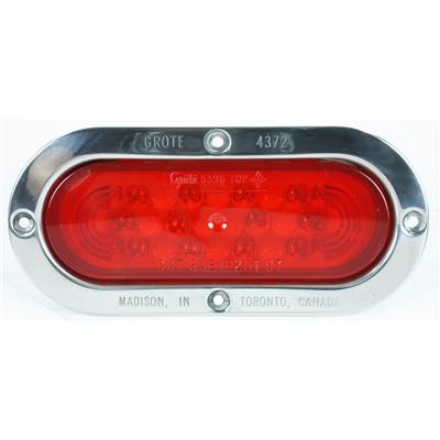 Grote | STT LAMP,RED,SNOVALED OVAL SS FLNGE-MNT 53972 | Arnold