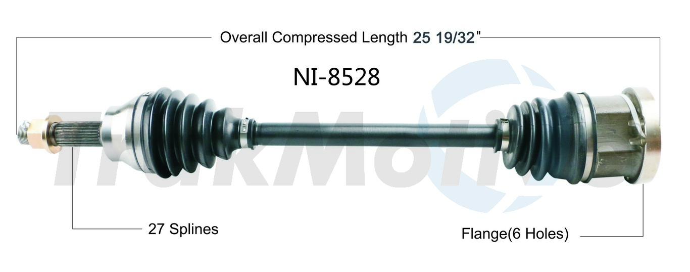 CV Axle Shaft TrakMotive NI-8528