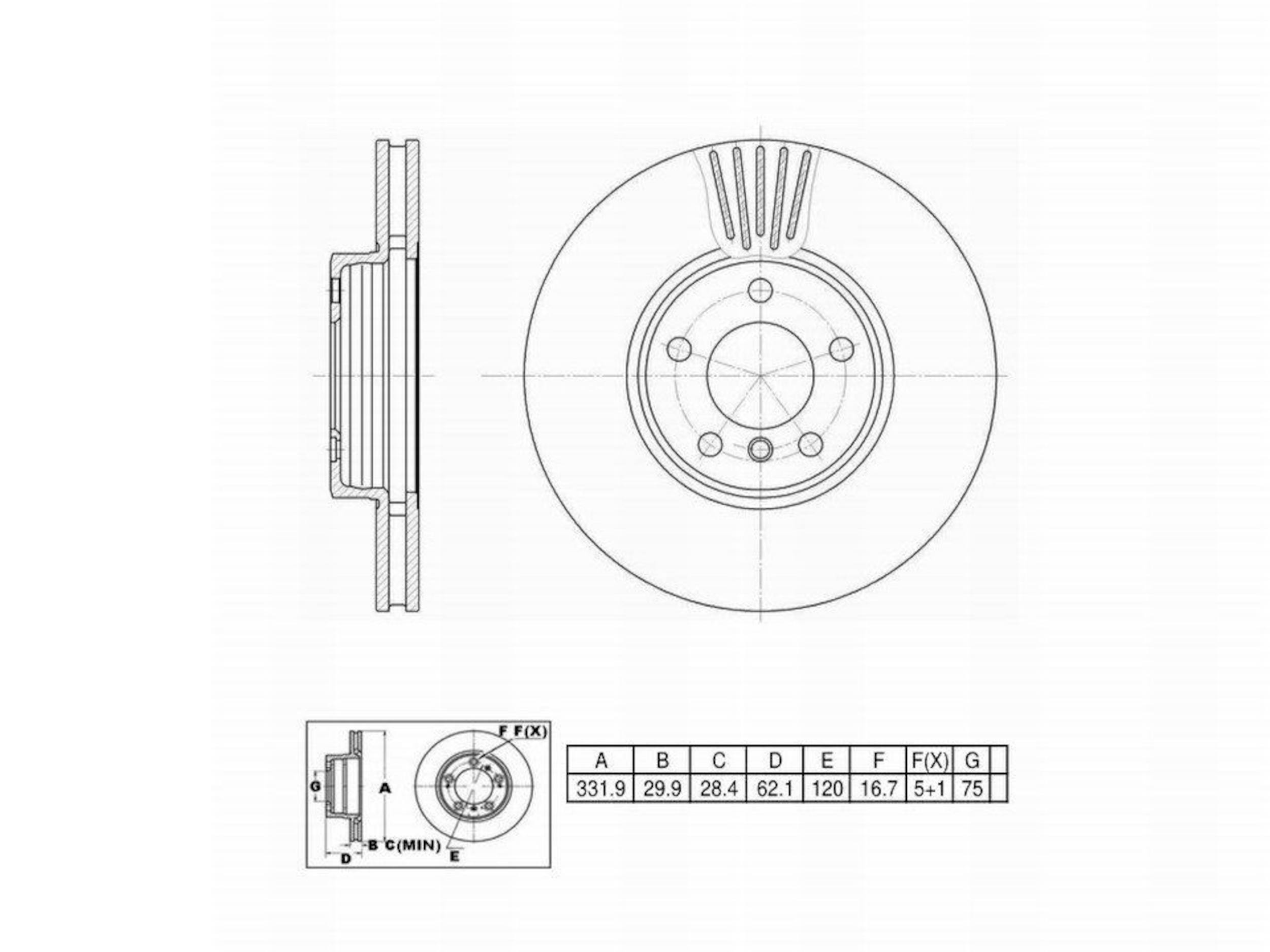Disc Brake Rotor Perfect Stop PS126235HC