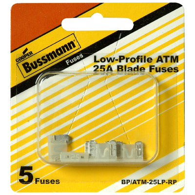 Bussmann ATM Mini Blade Fuse, 25 Amp, Low Profile