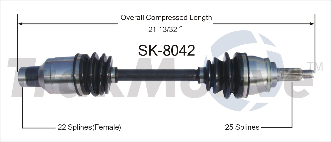 CV Axle Shaft TrakMotive SK-8042