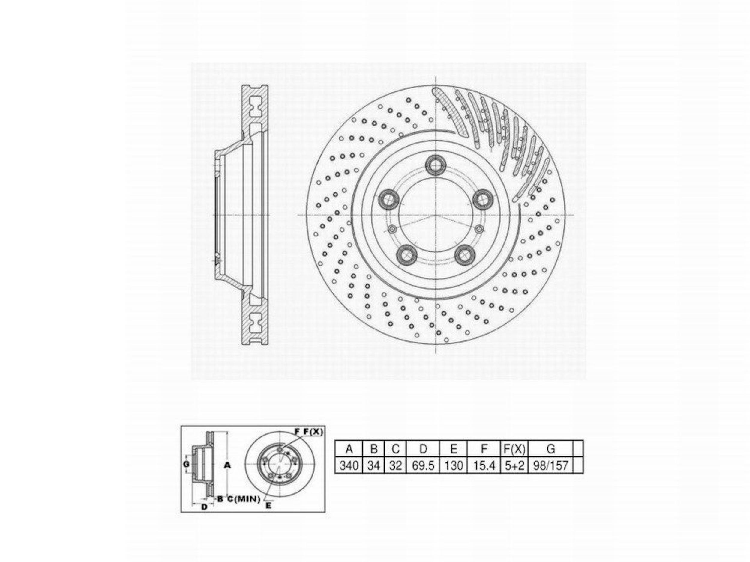 Disc Brake Rotor Perfect Stop PS4421897DRHC