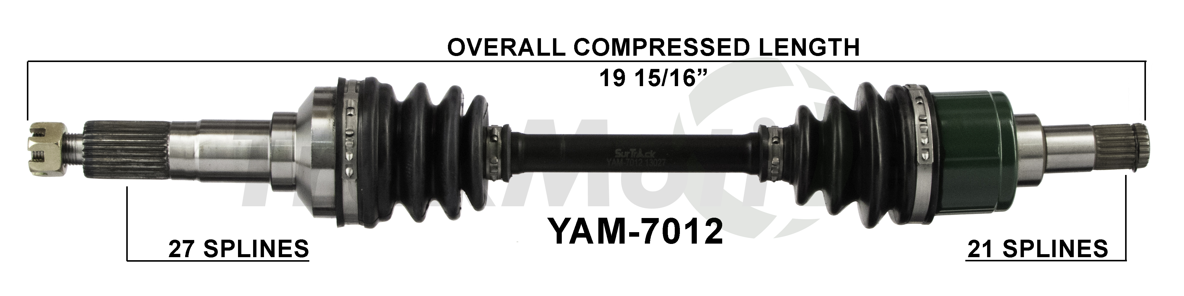 CV Axle Assembly TrakMotive YAM-7012