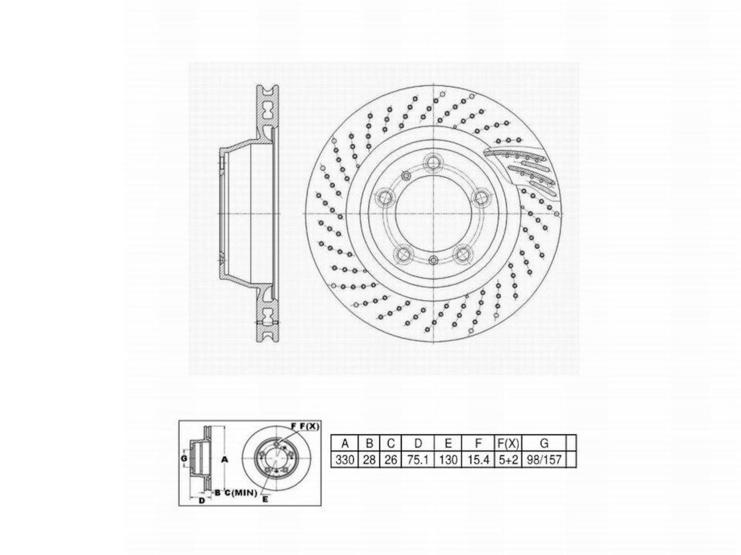 Disc Brake Rotor Perfect Stop PS4421899DRHC