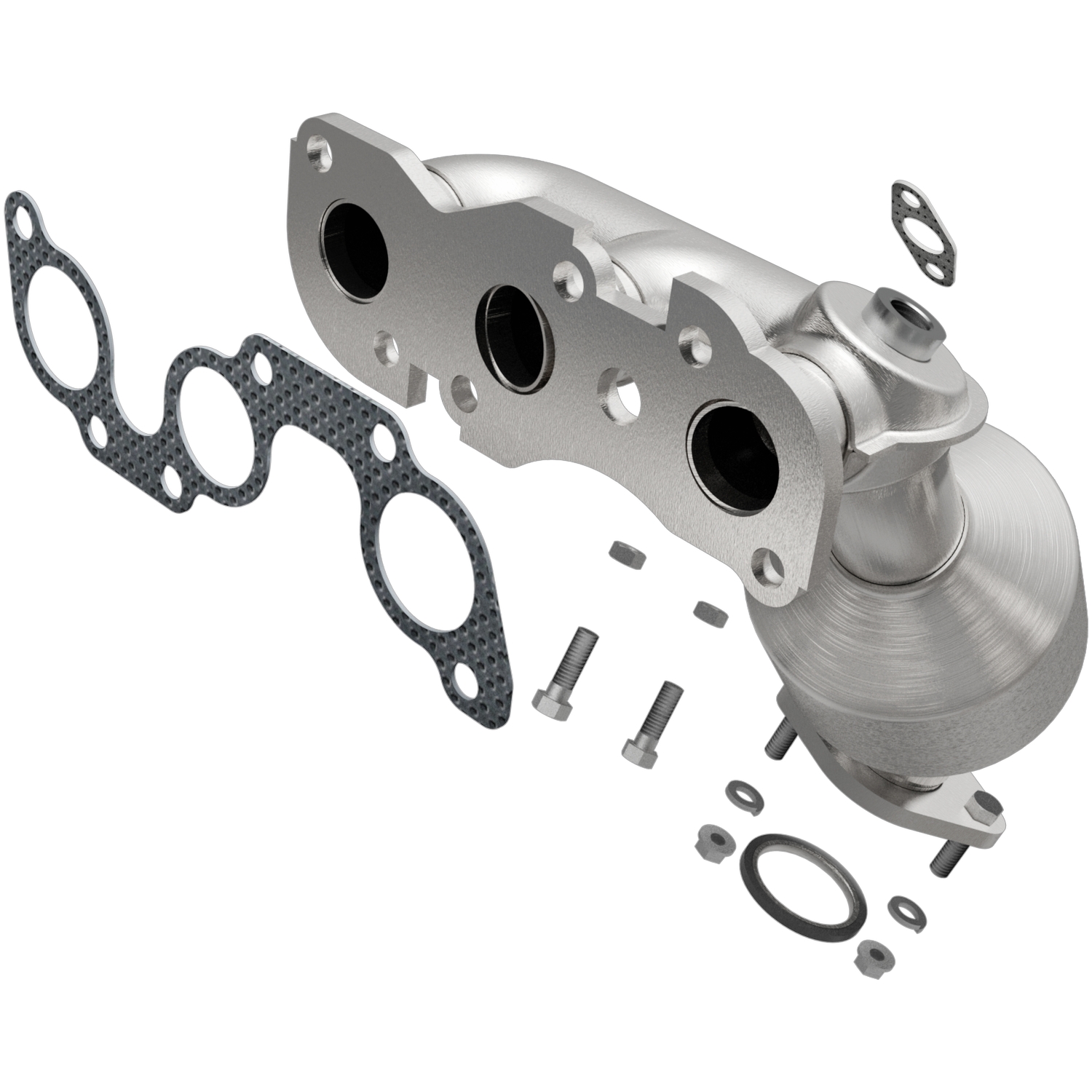 Catalytic Converter with Integrated Exhaust Manifold BRExhaust 096-1682