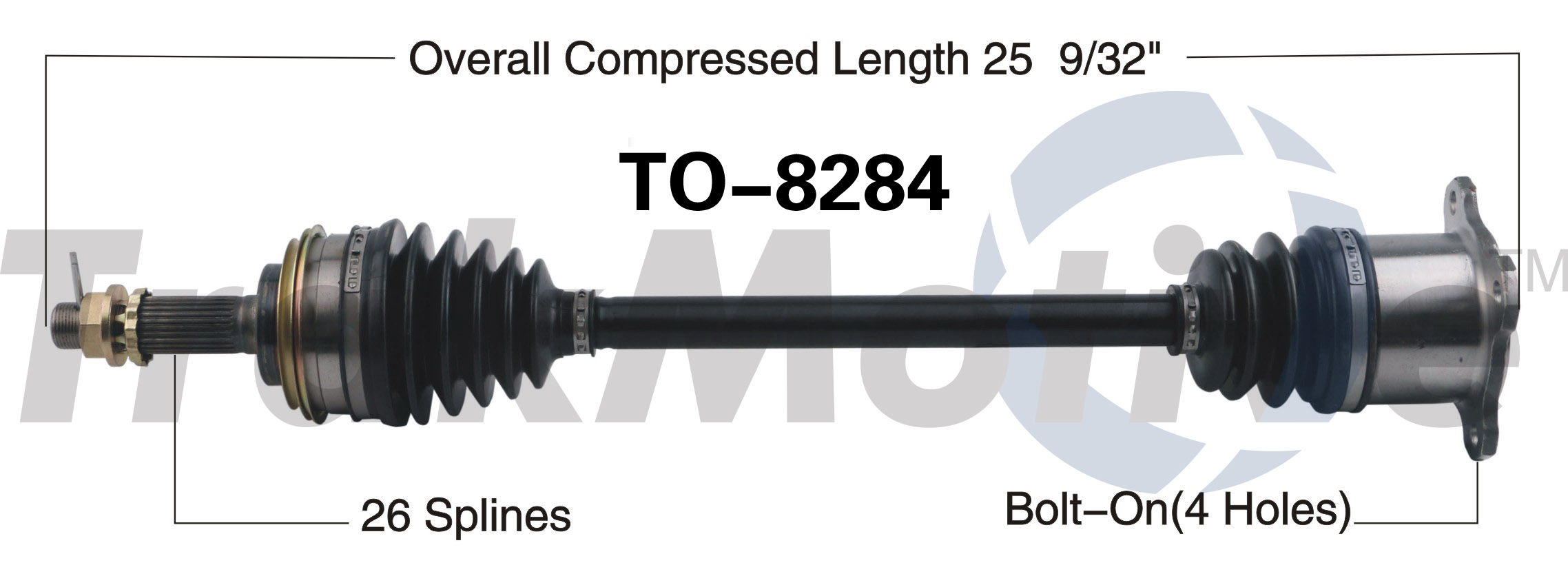 CV Axle Shaft TrakMotive TO-8284