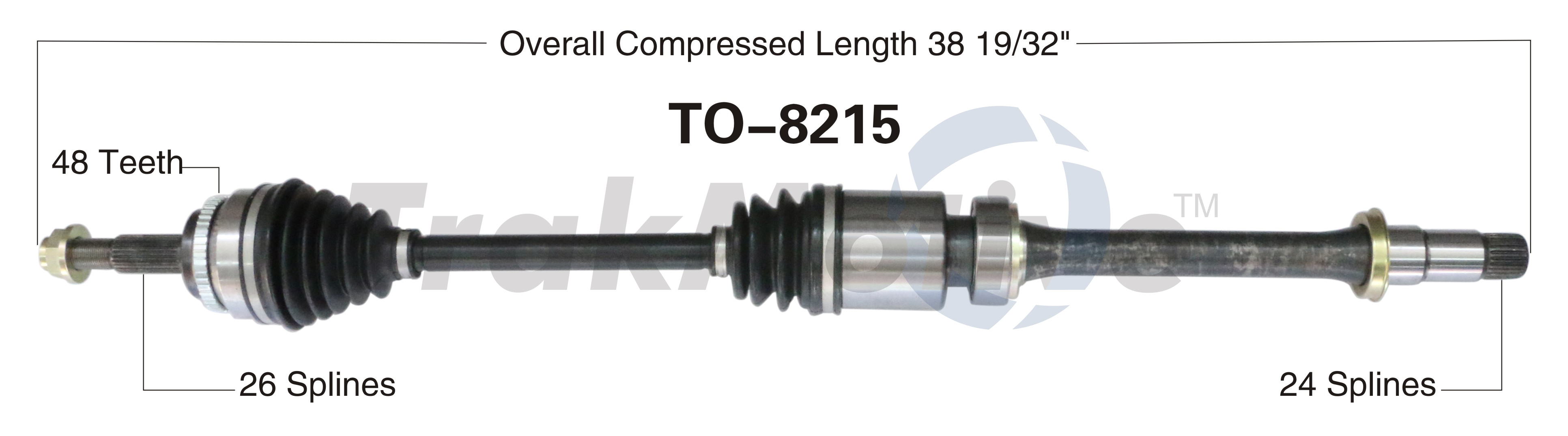 CV Axle Shaft TrakMotive TO-8215