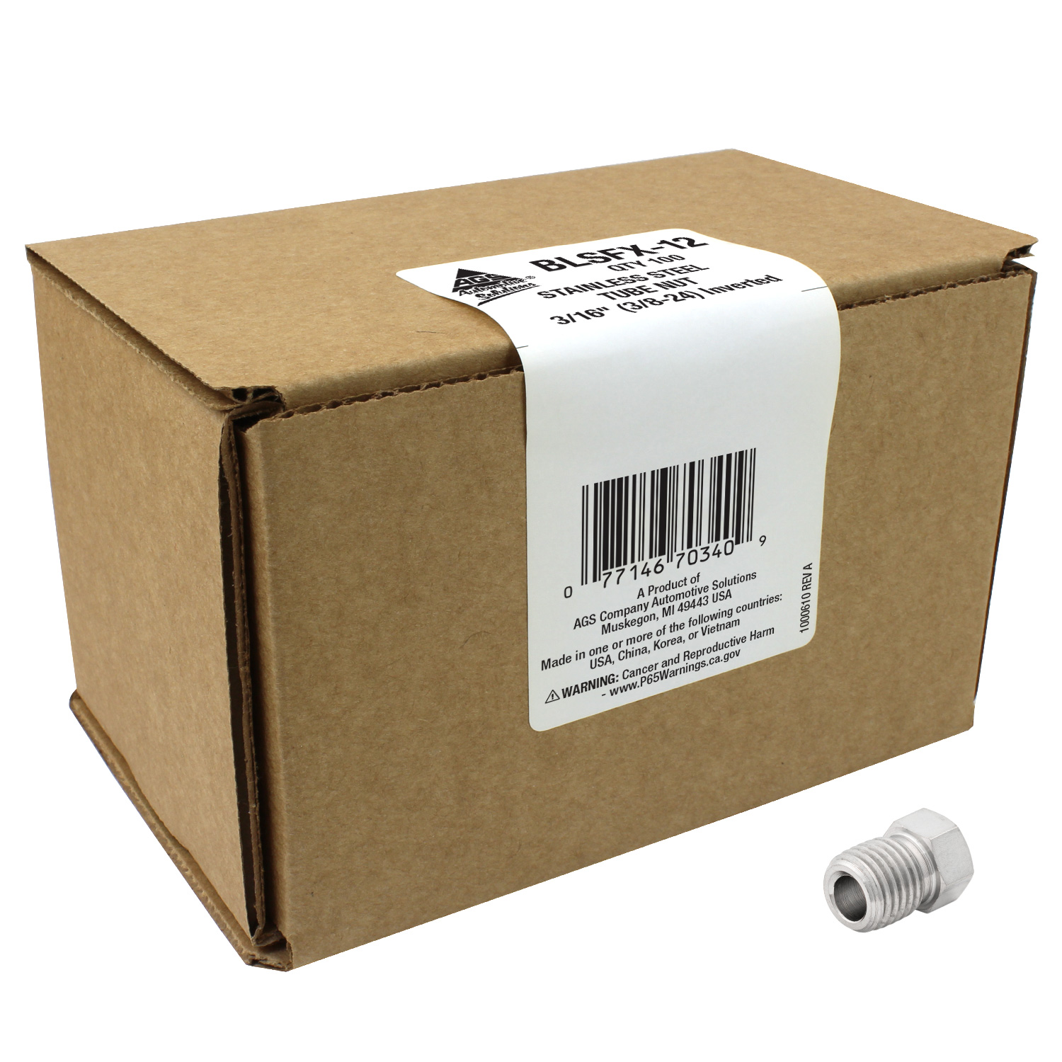 Tube Fitting AGS BLSFX-12