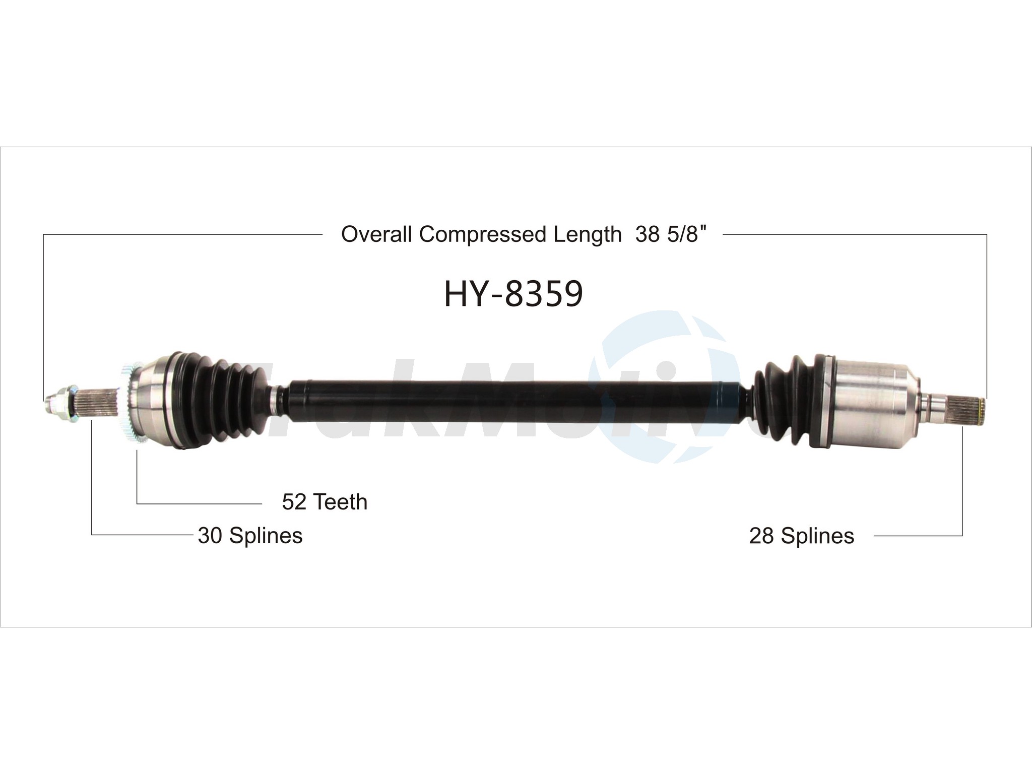CV Axle Shaft TrakMotive HY-8359