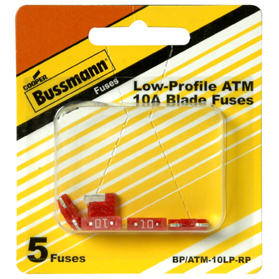 Bussmann ATM Mini Blade Fuse, 10 Amp, Low Profile