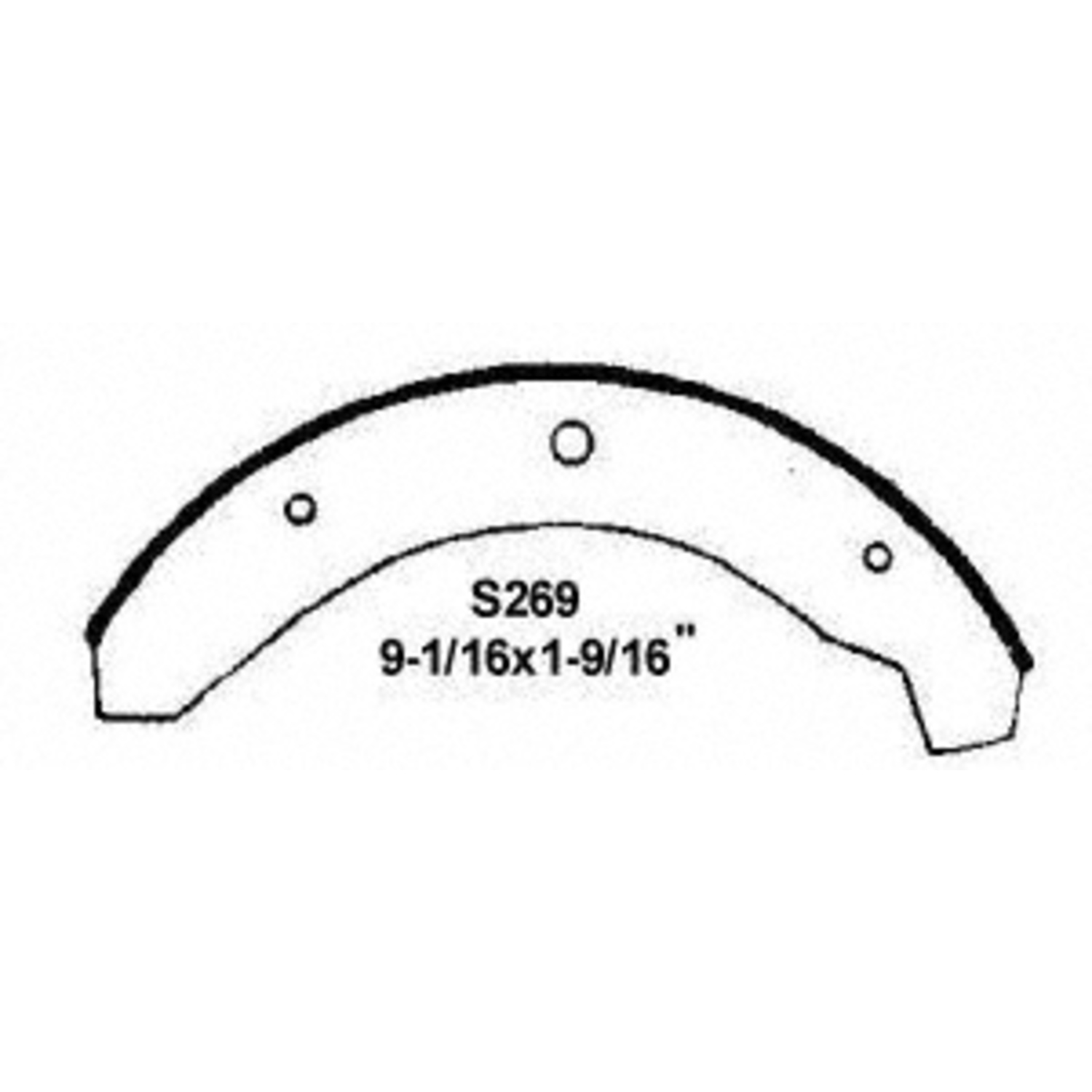 Drum Brake Shoe Wagner Brake Z269