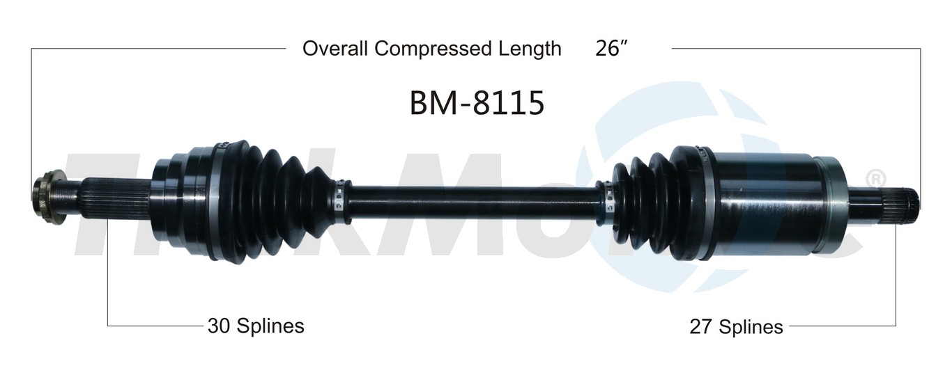 CV Axle Shaft TrakMotive BM-8115