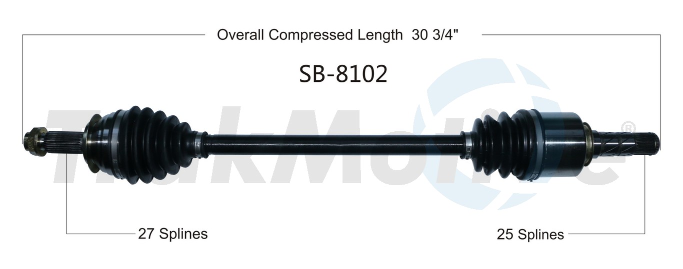 CV Axle Shaft TrakMotive SB-8102