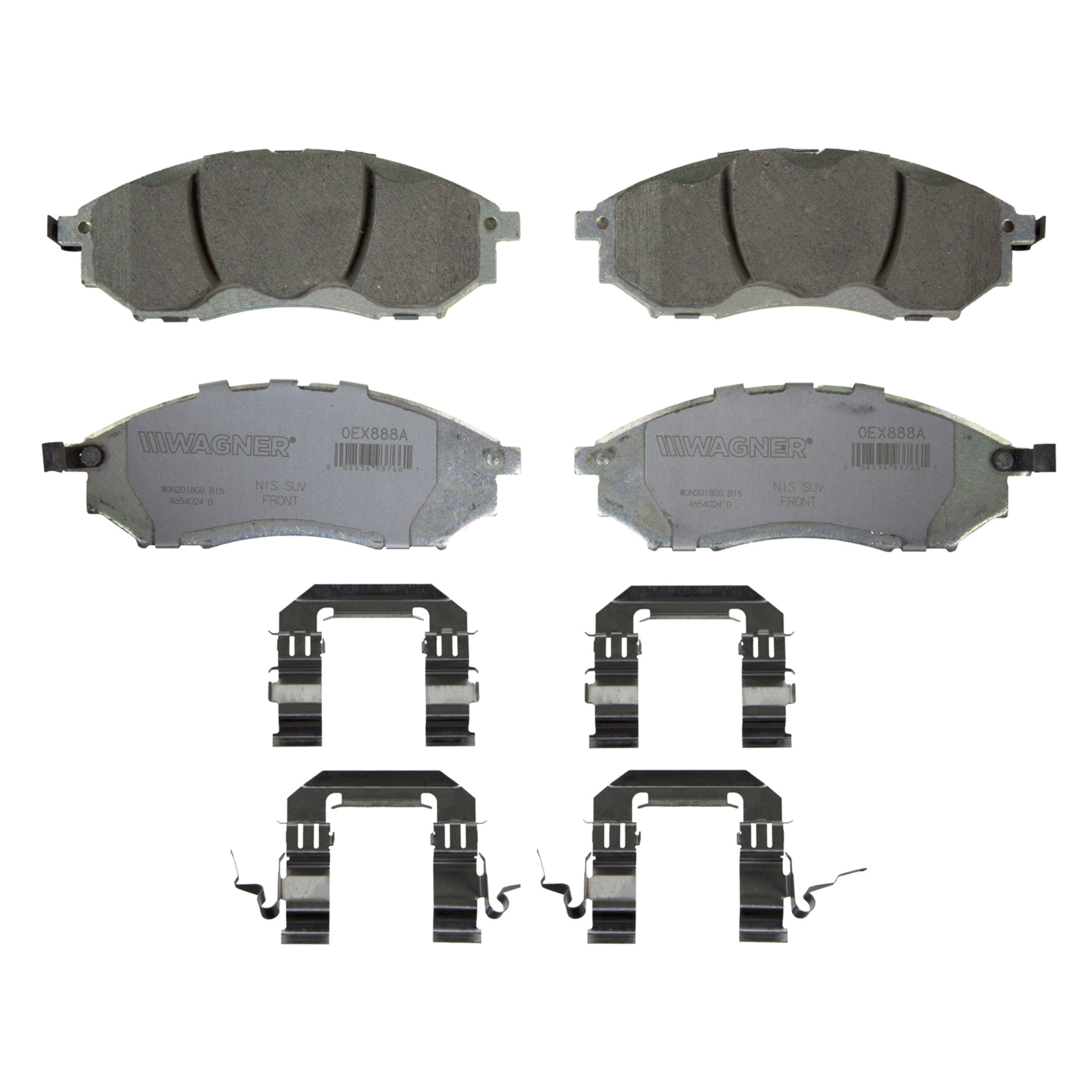 Disc Brake Pad Set Wagner Brake OEX888A