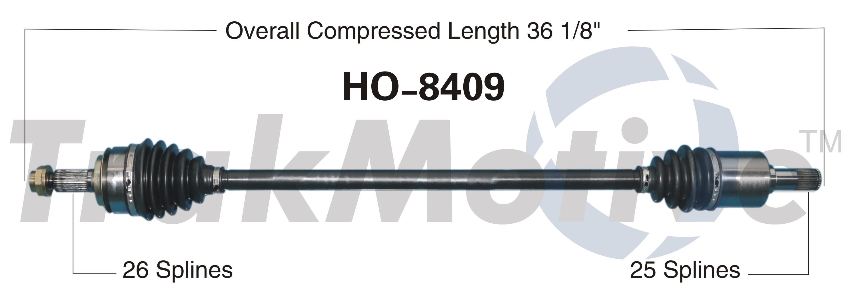 CV Axle Shaft TrakMotive HO-8409